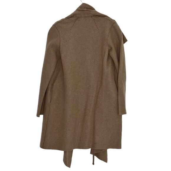 Harris Wharf London Virgin Wool Draped Blanket Coat in Camel Tan Size US 8 - Picture 4 of 8